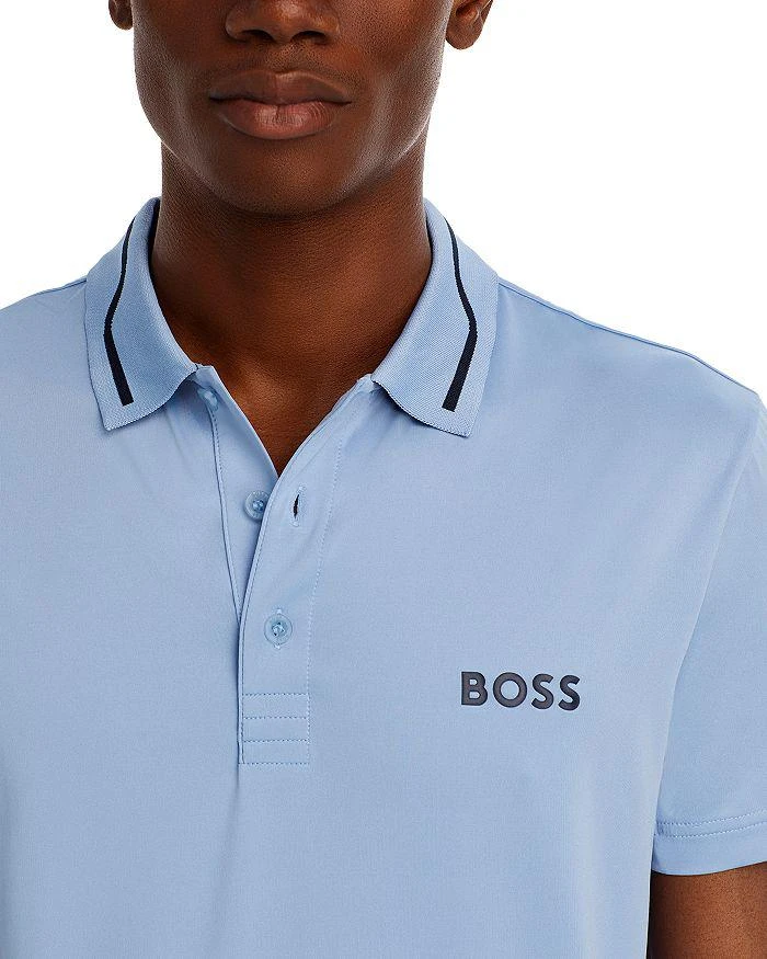 商品Hugo Boss|Paddytech Stretch Logo Print Regular Fit Polo Shirt,价格¥671,第5张图片详细描述