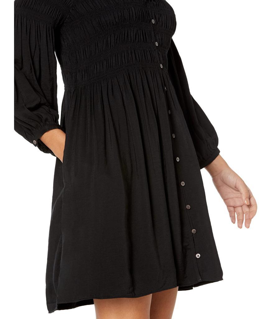 商品Madewell|Twill Button-Front Mini Dress,价格¥824,第5张图片详细描述
