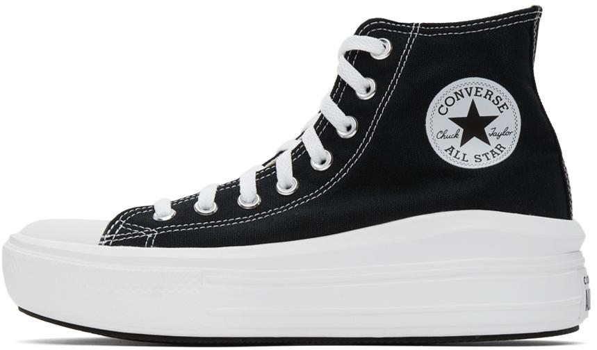 Black & White Chuck Taylor All Star Move High Sneakers商品第3张图片规格展示