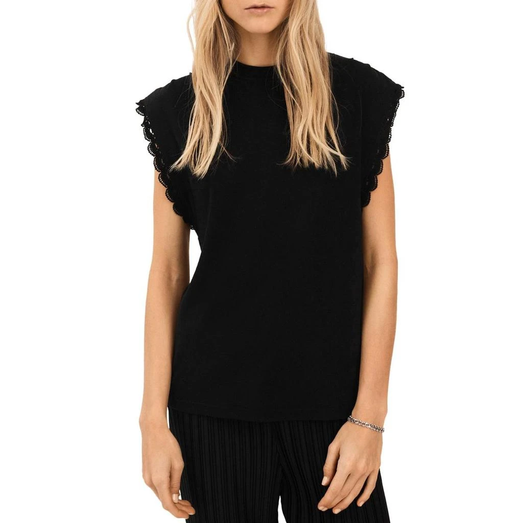 商品Derek Lam|Derek Lam 10 Crosby Womens Sayles Lace Trim Linen Blend Muscle Tank,价格¥223,第1张图片