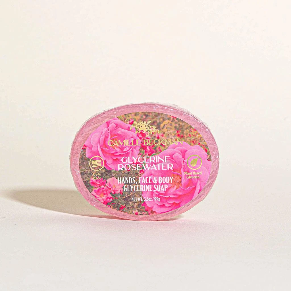商品Camille Beckman|Glycerine Bar Soap Glycerine Rosewater 3.5oz,价格¥38,第1张图片