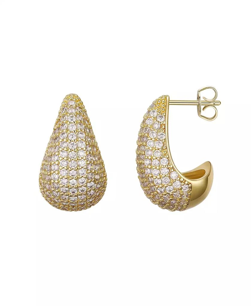 商品Macy's|Gold-Plated Cubic Zirconia Drop Large Earrings,价格¥150,第1张图片