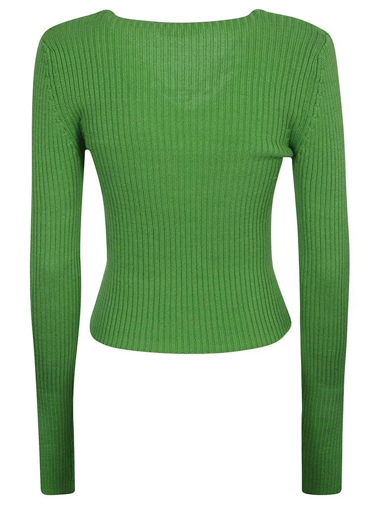 商品GIUSEPPE DI MORABITO|Giuseppe di Morabito Ribbed Knit V-neck Jumper,价格¥2552,第2张图片详细描述