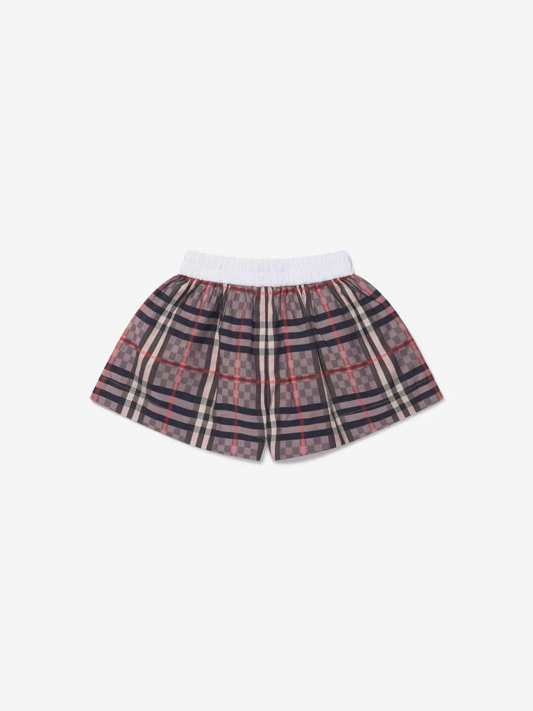 商品Burberry|Burberry Pink Baby Girls Cotton Check Shorts,价格¥1315,第4张图片详细描述
