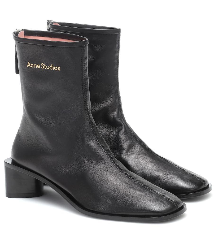 商品Acne Studios|Leather ankle boots,价格¥3989,第1张图片