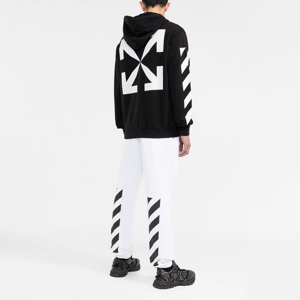 OFF WHITE 男士黑色连帽卫衣 OMBB097C99FLE012-1001 商品