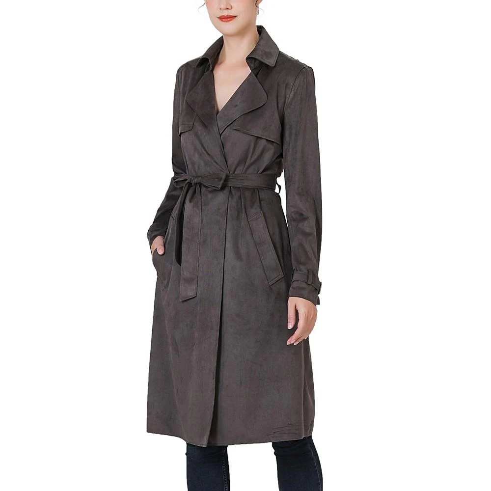 商品kimi + kai|Women's Aria Long Faux Suede Trench Coat,价格¥889,第5张图片详细描述