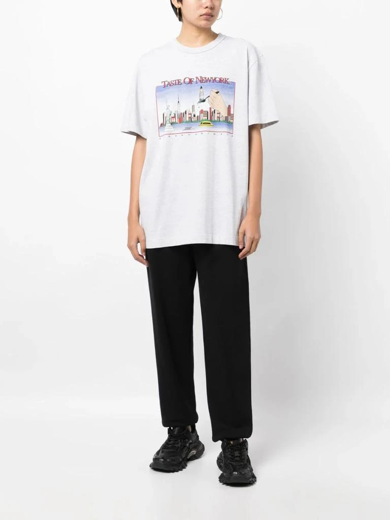 商品Alexander Wang|ALEXANDER WANG WOMEN CLASSIC SHORT SLEEVE SKYLINE GRAPHIC TEE,价格¥1307,第3张图片详细�描述