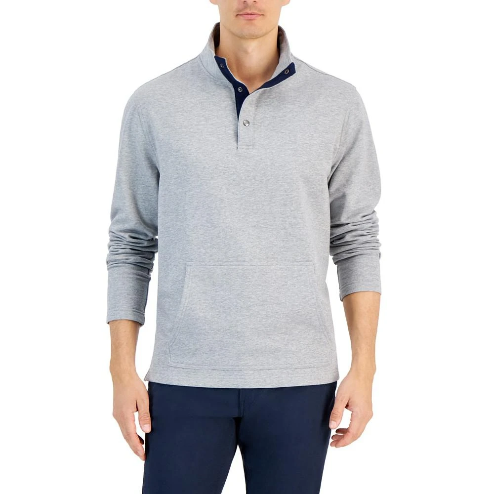 商品Club Room|Men's Snap-Collar Mock-Neck Sweatshirt, Created for Macy's,价格¥326,第1张图片