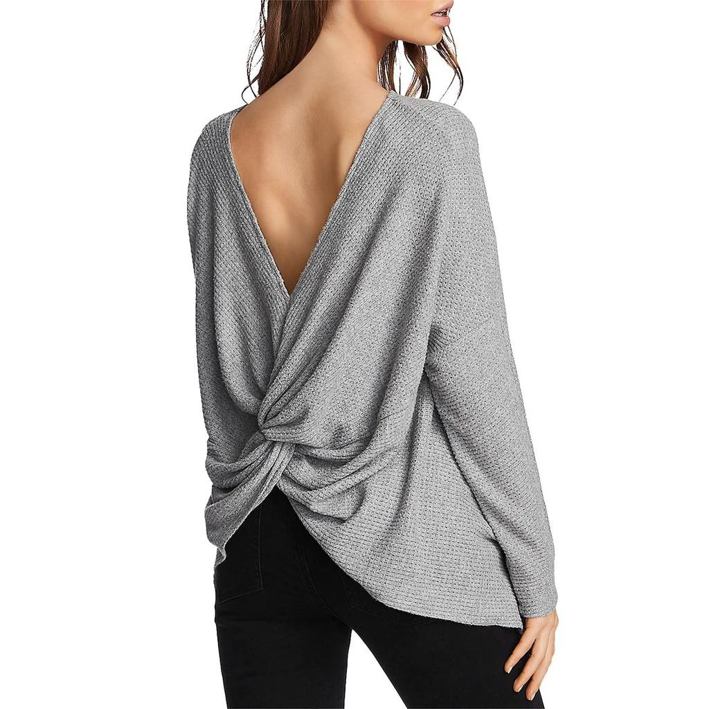 商品1. State|1.State Womens Cozy Twist Back Waffle Sweater,价格¥61,第3张图片详细描述