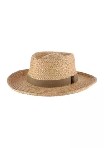 商品SCALA|Raffia Gambler Hat,价格¥452,第1张图片