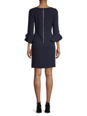 商品Karl Lagerfeld Paris|Ruffle-Cuff Sheath Dress,价格¥375,第2张图片详细描述