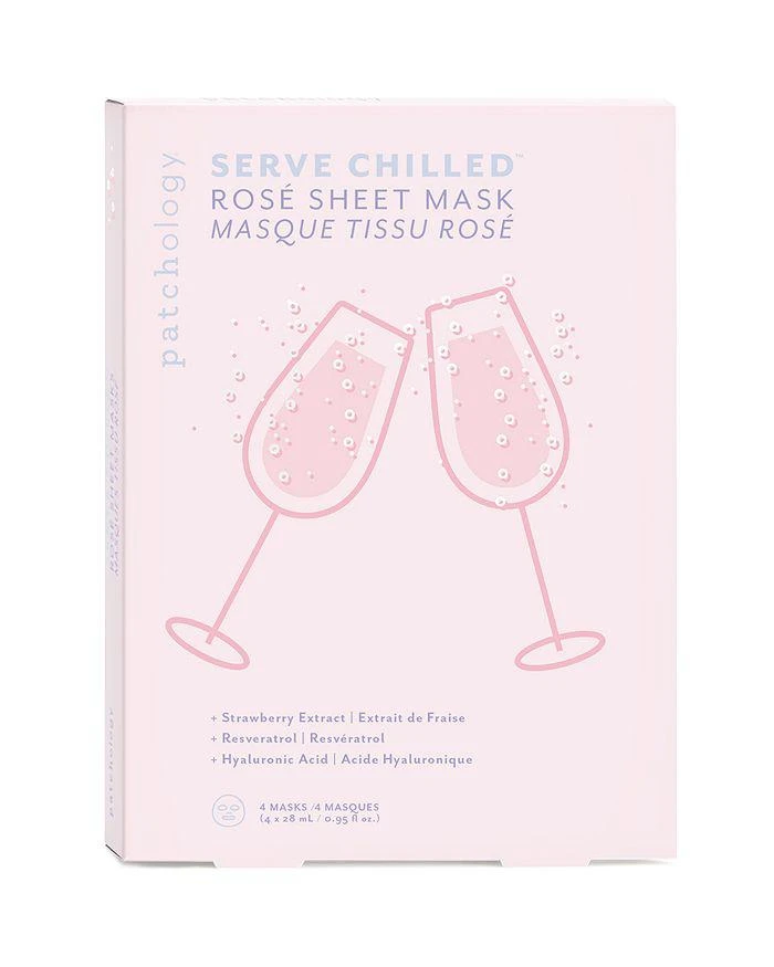 商品Patchology|Serve Chilled Rosé Sheet Mask, Pack of 4,价格¥228,第2张图片详细描述