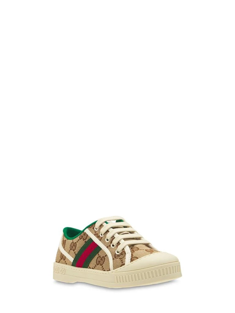 商品Gucci|Gg Tennis 1977 Cotton Lace-up Sneakers,价格¥3409,第2张图片详细描述