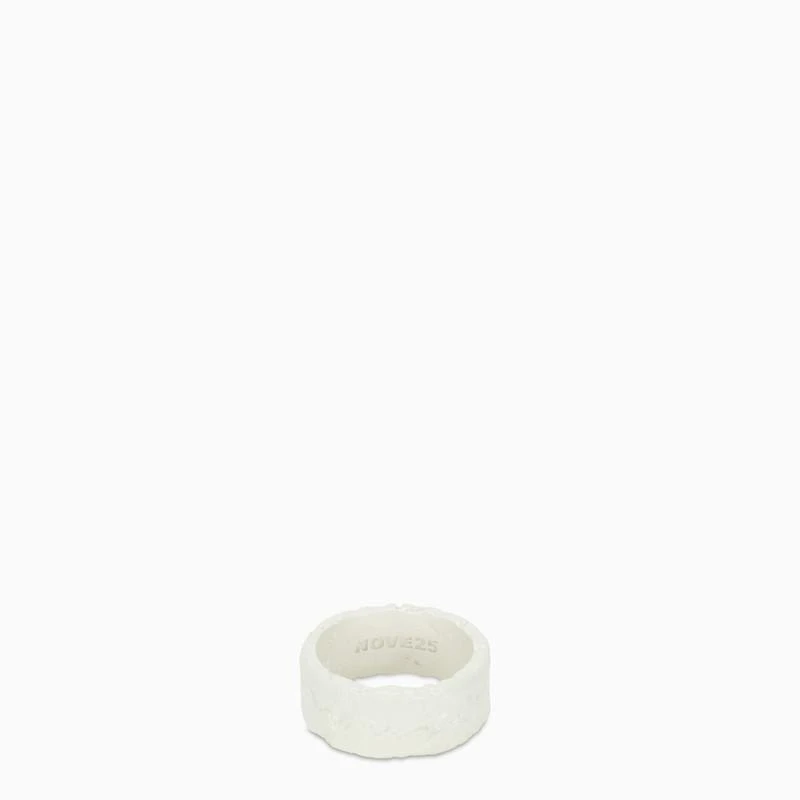 商品NOVE25|Nove25 White Materic band ring,价格¥982,第1张图片