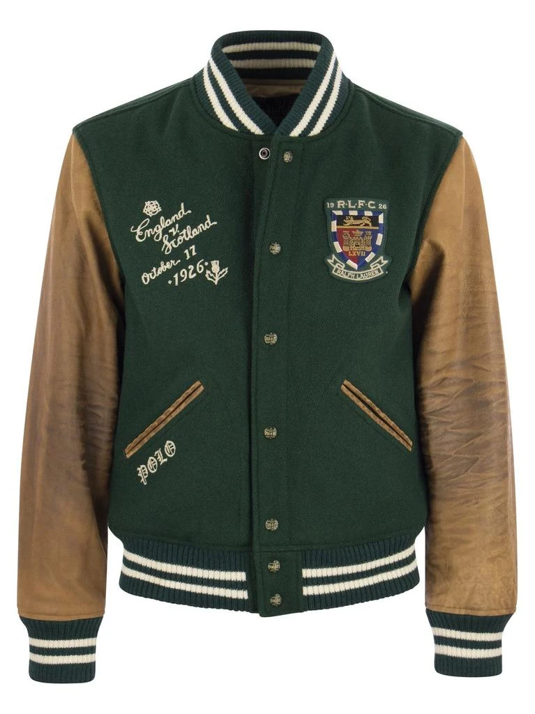 商品Ralph Lauren|Polo Ralph Lauren Panelled Varsity-Inspired Jacket,价格¥7539,第1张图片