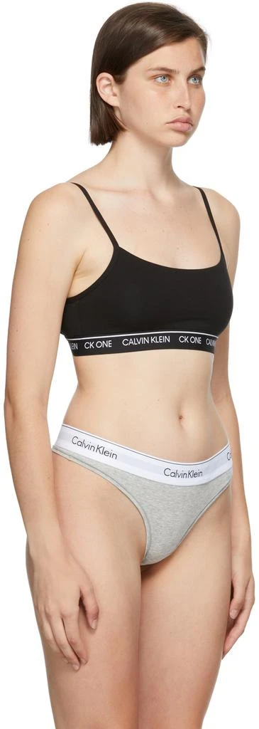 商品Calvin Klein|Black CK One Unlined Bralette,价格¥260,第2张图片详细描述