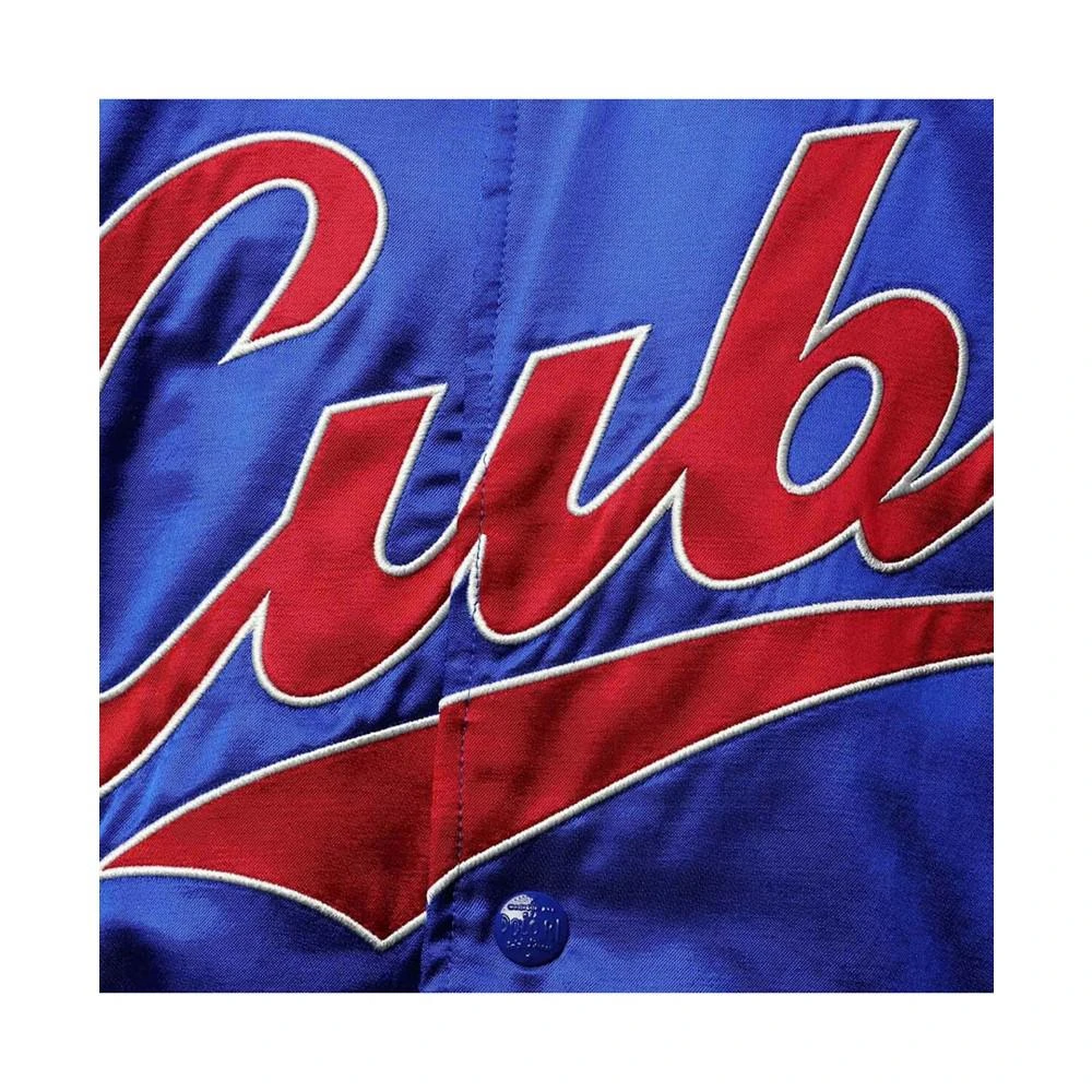 商品Ralph Lauren|Men's Royal Chicago Cubs Raglan Full-Snap Jacket,价格¥3725,第4张图片详细描述