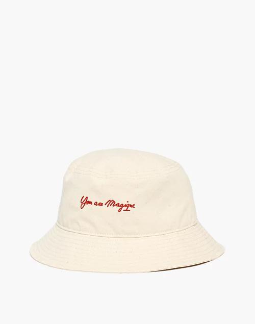 商品Madewell|Madewell x Hôtel Magique Embroidered Bucket Hat,价格¥147,第1张图片
