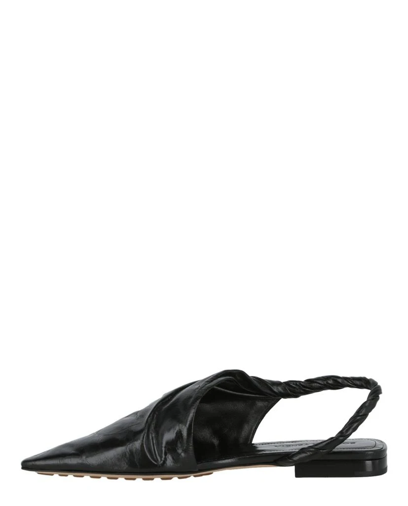 商品Bottega Veneta|Point Leather Slingback Flats,价格¥3408,第5张图片详细描述