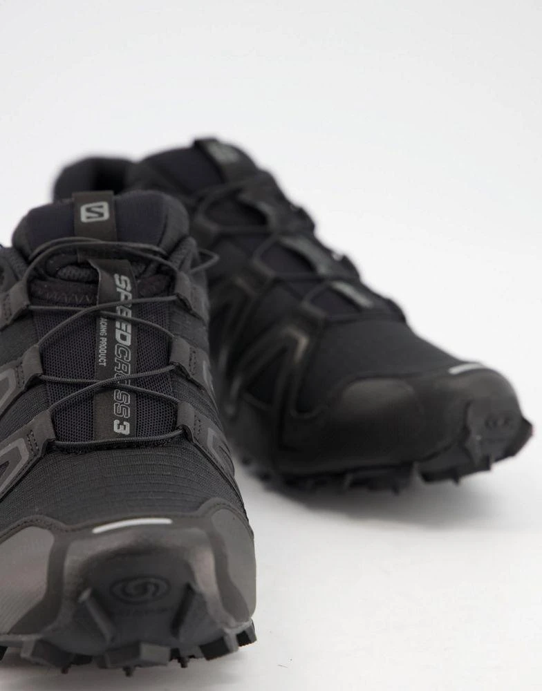 商品Salomon|Salomon Speedcross 3 unisex trainers in Black / Black / Quiet Shade,价格¥1079,第4张图片详细描述