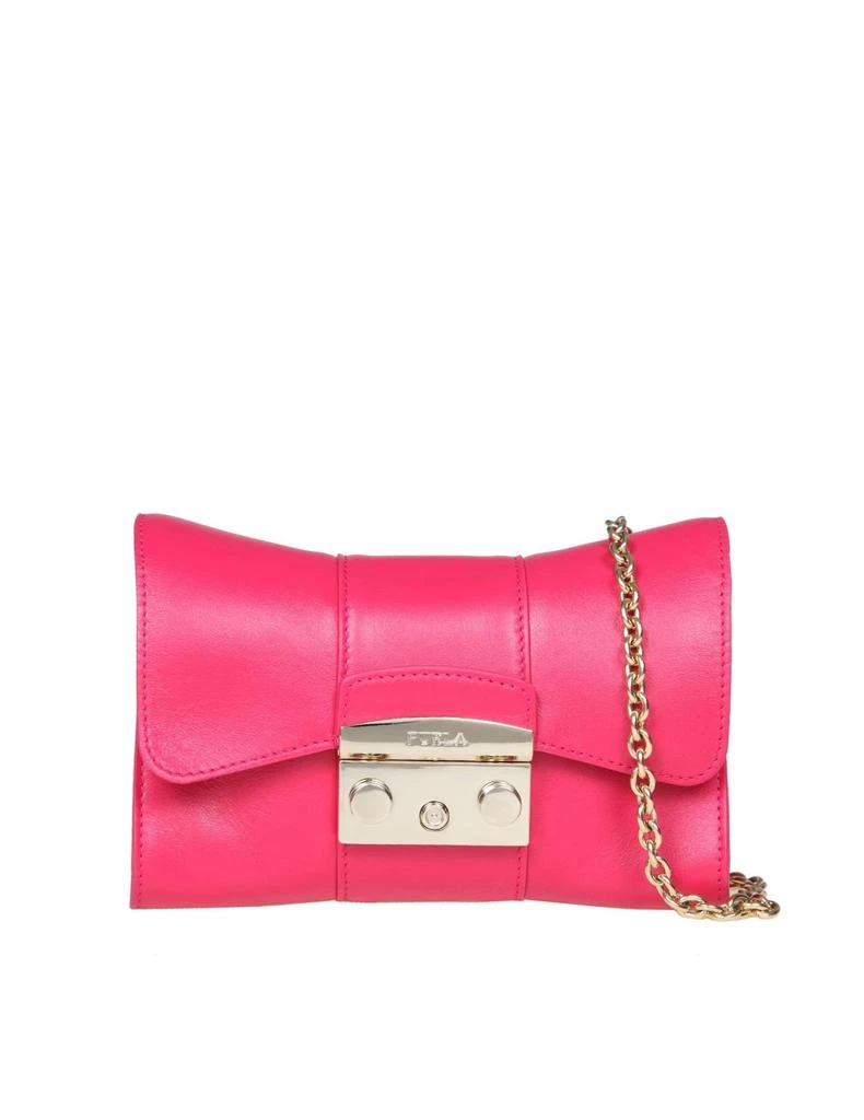 商品Furla|Metropolis Remix Mini In Pop Pink Color Leather,价格¥2427,第1张图片