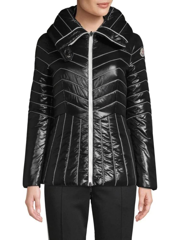 商品Moncler|Fauvette Chevron Quilted Jacket,价格¥9679,第1张图片
