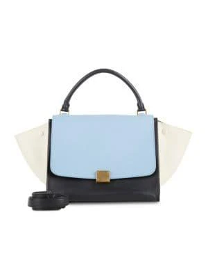 商品[二手商品] Celine|Colorblock Leather Top Handle Bag,价格¥12635,第1张图片