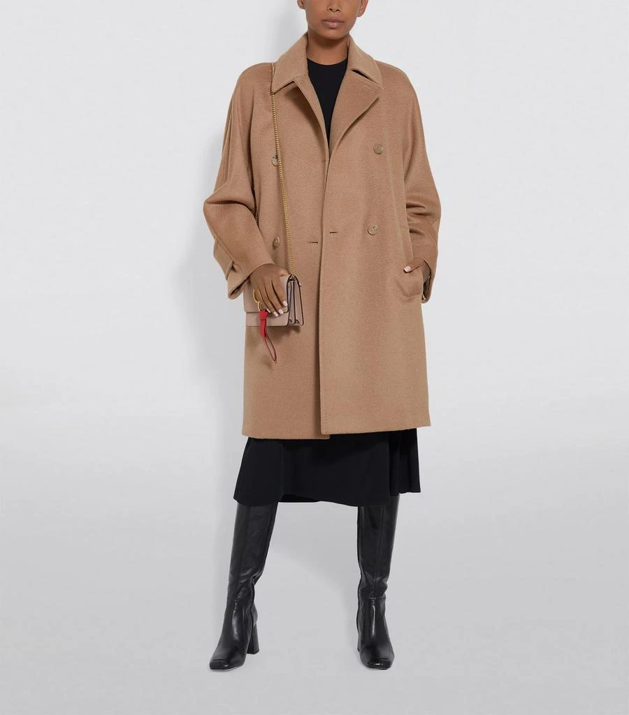 商品Max Mara|Camel Double-Breasted Coat,价格¥16066,第4张图片详细描述