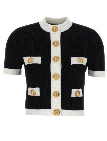 商品[国内直发] Balmain|BALMAIN女士针织衫/毛衣BF1KL023KF01-EAB,价格¥9864,第1张图片