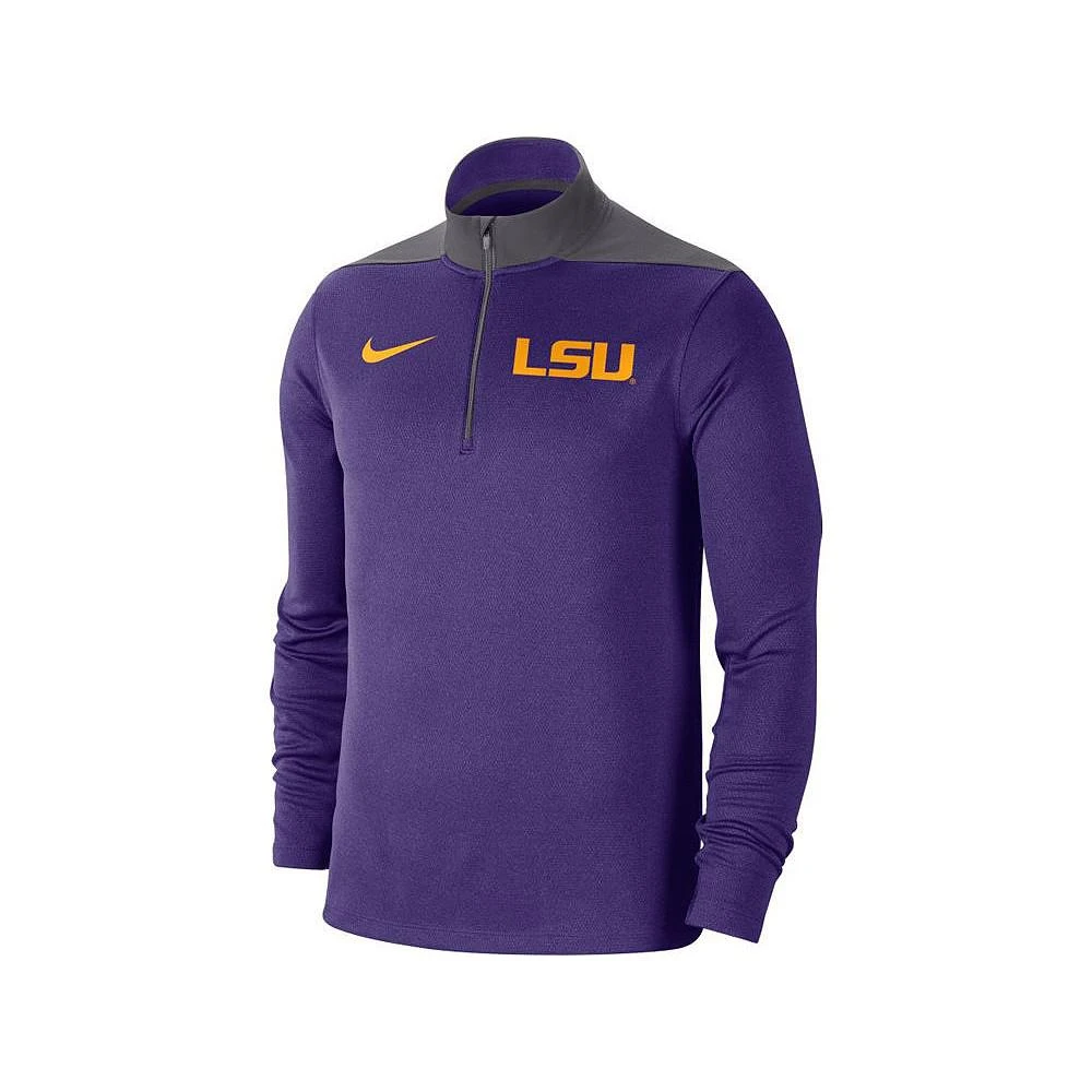商品NIKE|L.S.U. Men's Colorblock Fan Fav Dri Quarter Zip Pullover,价格¥520,第1张图片