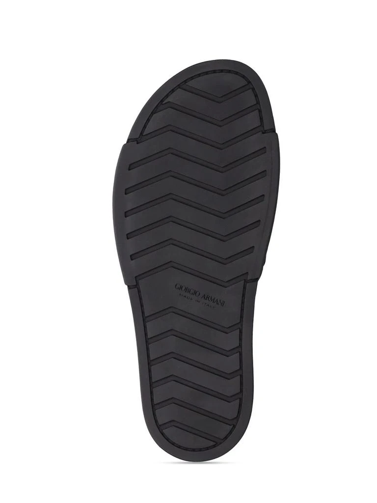 商品Giorgio Armani|Logo Slip On Sandals,价格¥4493,第4张图片详细描述