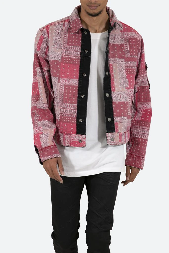 Reversible Paisley Trucker Jacket - Black/Red 商品