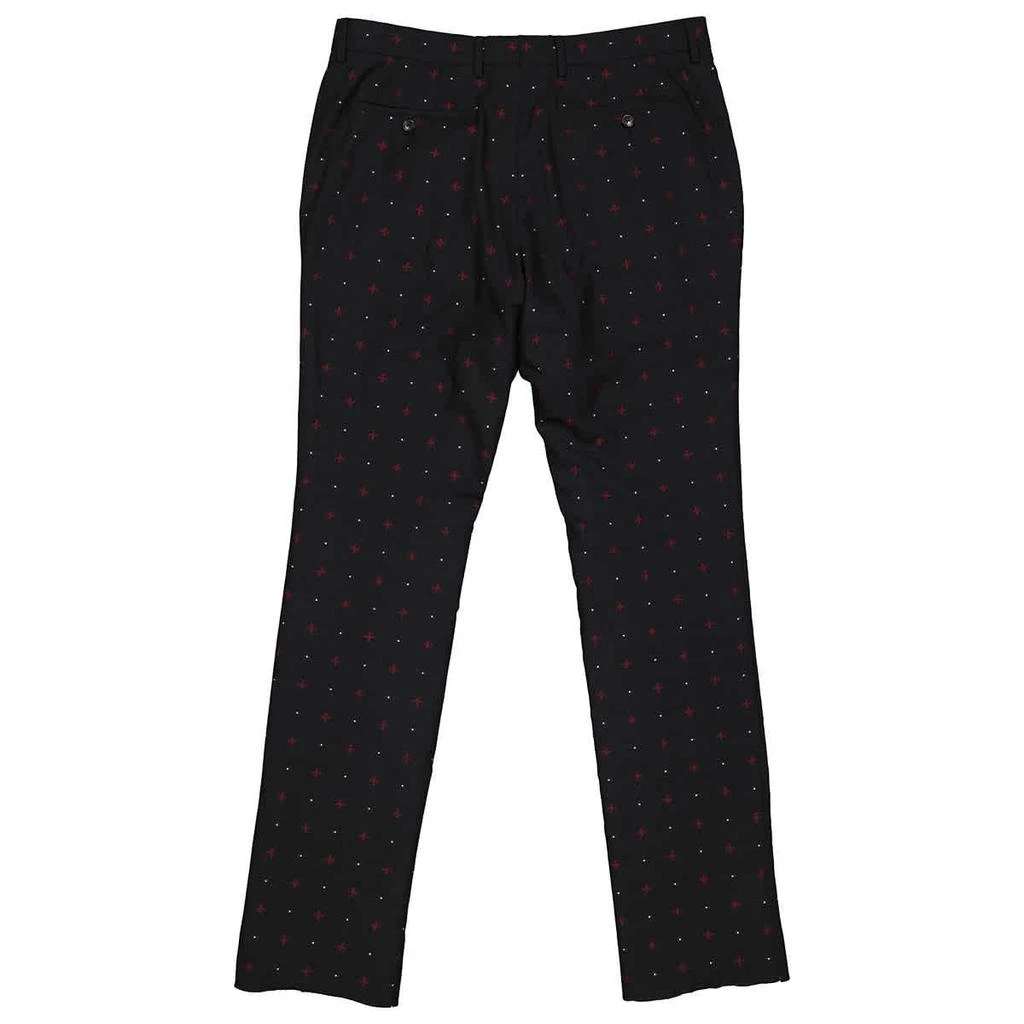 商品Burberry|Men's Black  Classic Fit Fil Coupe Wool Cotton Tailored Trousers,价格¥2303,第2张图片详细描述