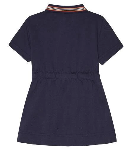 商品Burberry|Baby Icon Stripe cotton polo dress,价格¥1975,第2张图片详细描述