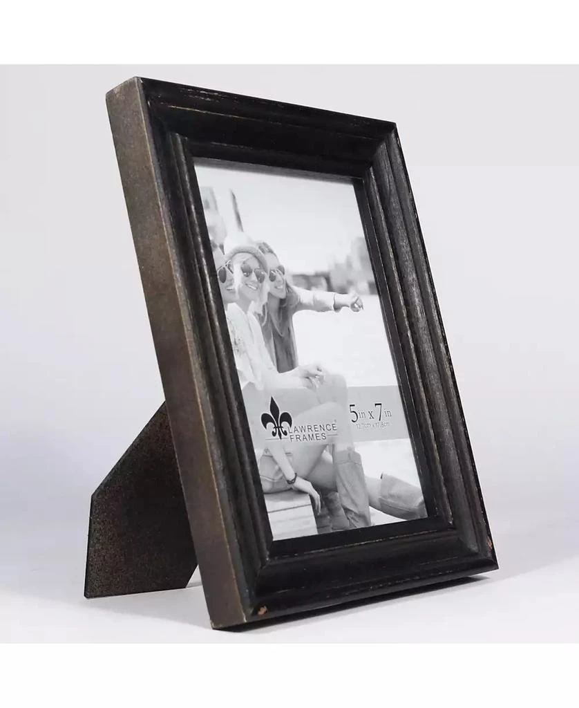 商品Lawrence Frames|Durham Weathered Black Wood Picture Frame - 5" x 7",价格¥108,第2张图片详细描述