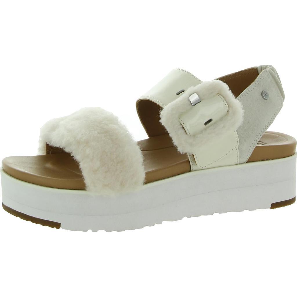 商品UGG|Ugg Womens Le Fluff Mixed Media Slip On Flatform Sandals,价格¥634,第1张图片