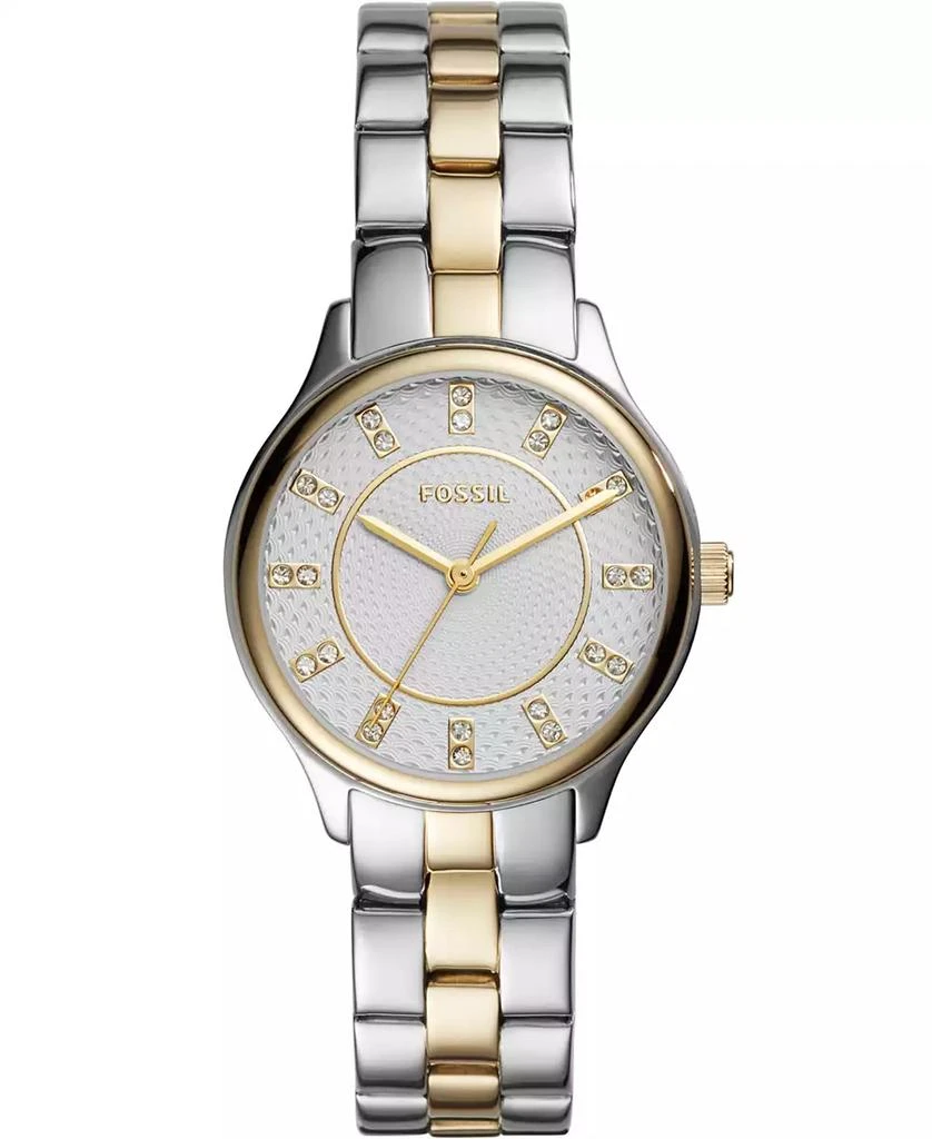 商品Fossil|Women's Modern Sophisticate Three Hand Two Tone Stainless Steel Watch 30mm,价格¥599,第1张图片