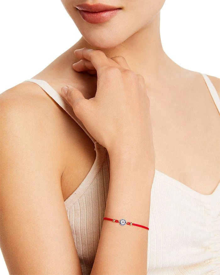 商品Meira T|Diamond, Blue Sapphire And 14K Yellow Gold Evil Eye Bracelet,价格¥3767,第2张图片详细描述
