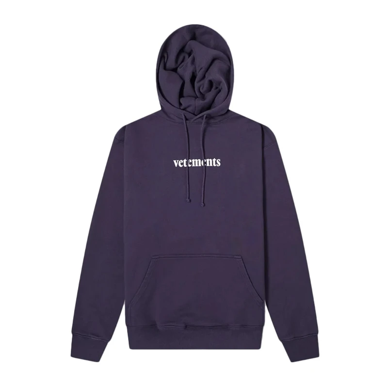 商品Vetements|VETEMENTS 海军蓝色男士卫衣/帽衫 SS20TR311-NAVY,价格¥2373,第1张图片