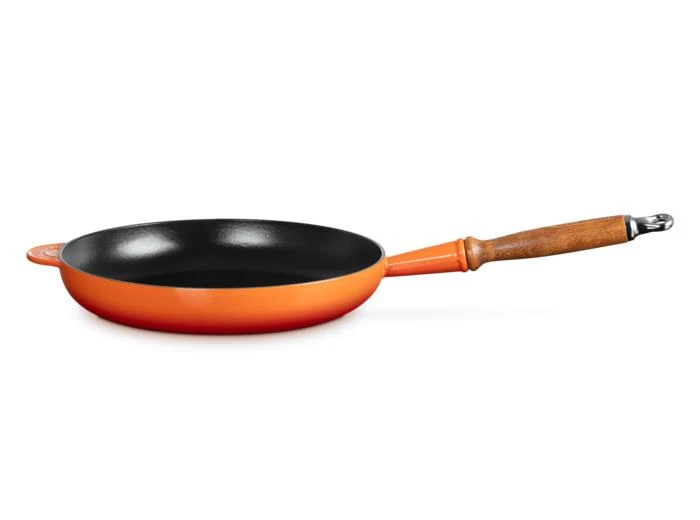 商品Le Creuset|Poêle 28cm en fonte émaillée volcanique avec manche en bois,价格¥1582,第1张图片