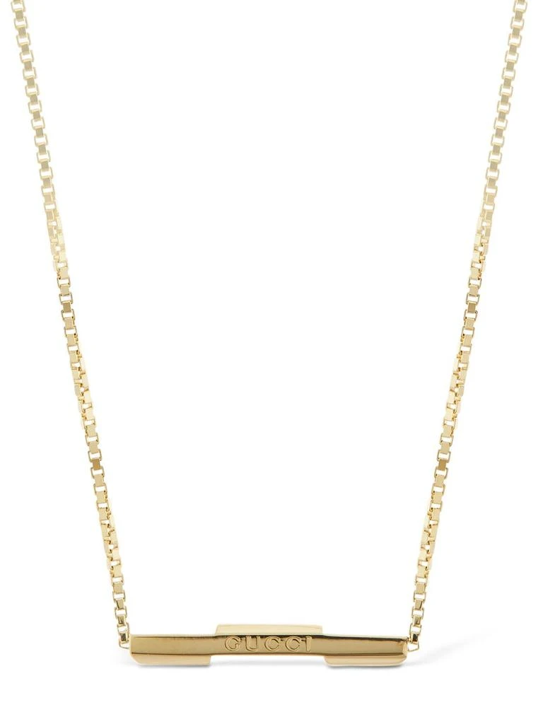 商品Gucci|18kt Gold Link To Love Necklace,价格¥11453,第1张图片