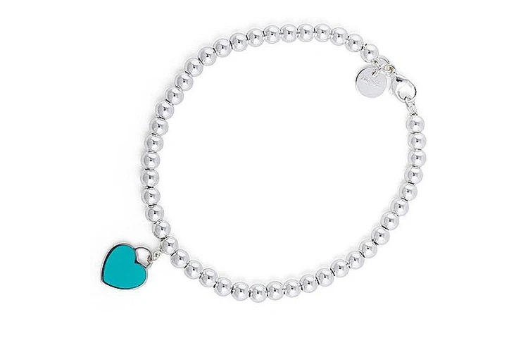 商品[国内直发] Tiffany & Co.|蒂芙尼 Return to Tiffany 系列 日韩甜美 925银 直径4毫米 925银 手链 女款 银色,价格¥3060,第5张图片详细描述