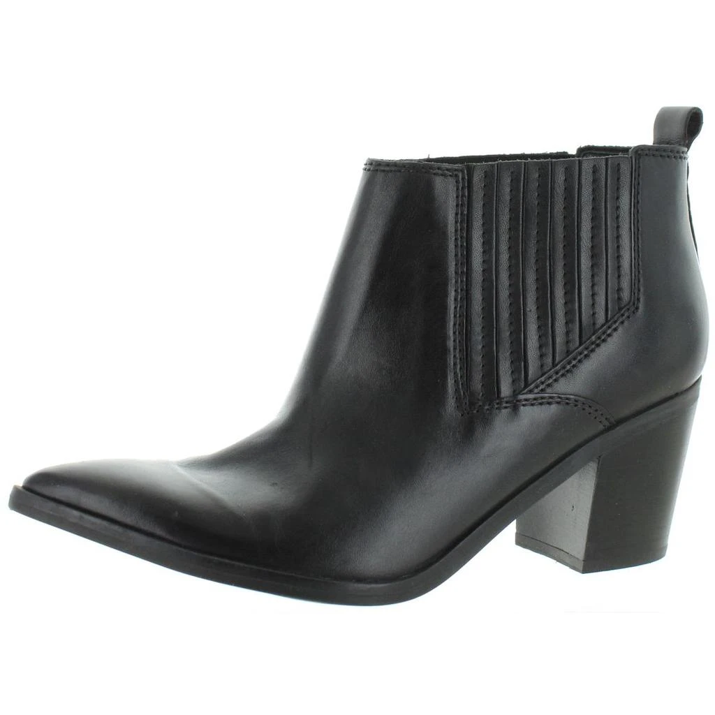 商品Marc Fisher|Marc Fisher Women's Rental 2 Faux Leather Stacked Heel Ankle Bootie,价格¥214,第1张图片