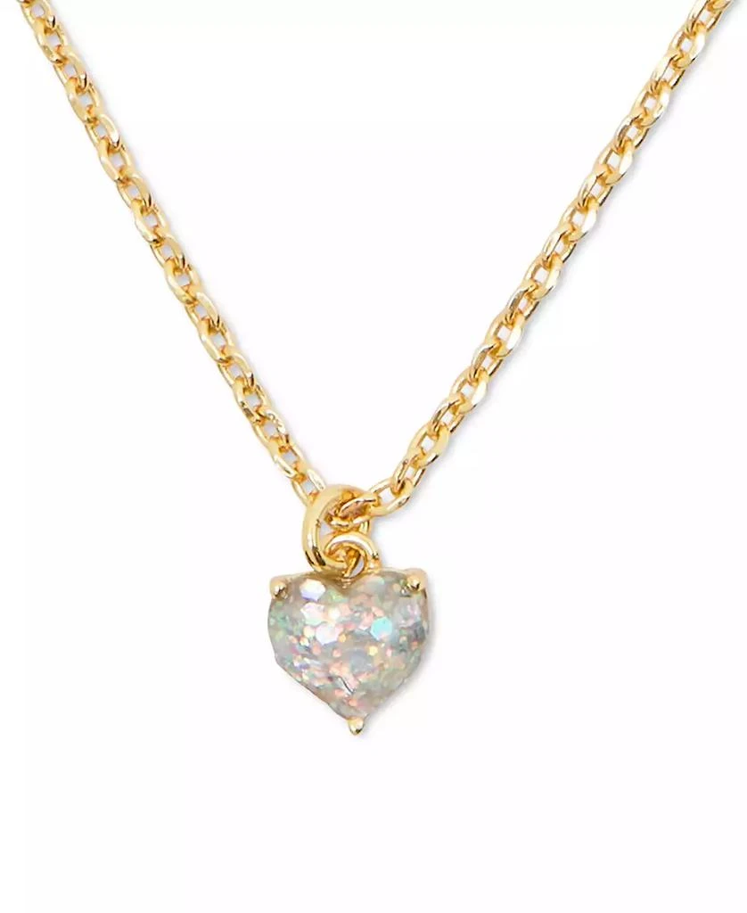 商品Kate Spade|Gold-Tone Stone Heart Pendant Necklace, 16" + 3" extender,价格¥380,第1张图片