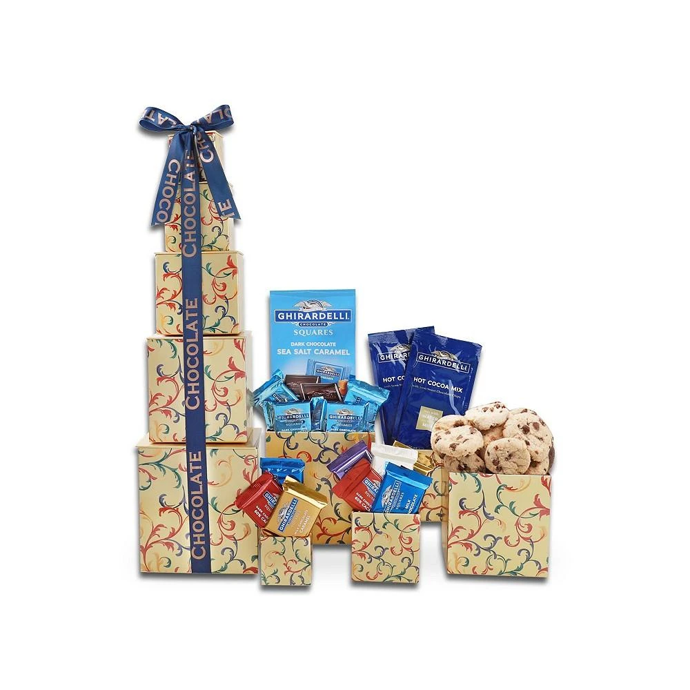 商品Alder Creek Gift Baskets|Ghirardelli Chocolate Tower Gift Set,价格¥318,第1张图片