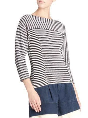 商品Chloé|Mariniere Striped Knit Pullover Top,价格¥3589,第3张图片详细描述