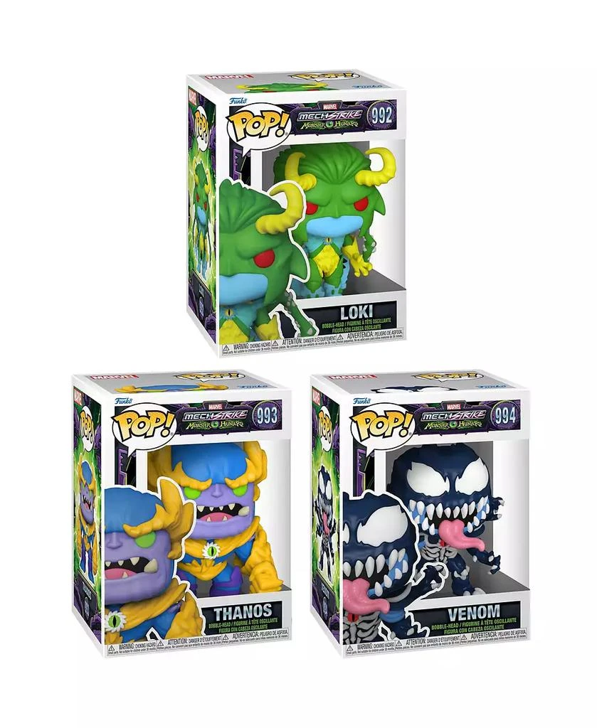 商品Funko|Pop Marvel Mech Strike Monster Hunters Collectors Set 3 Figure Set,价格¥243,第2张图片详细描述