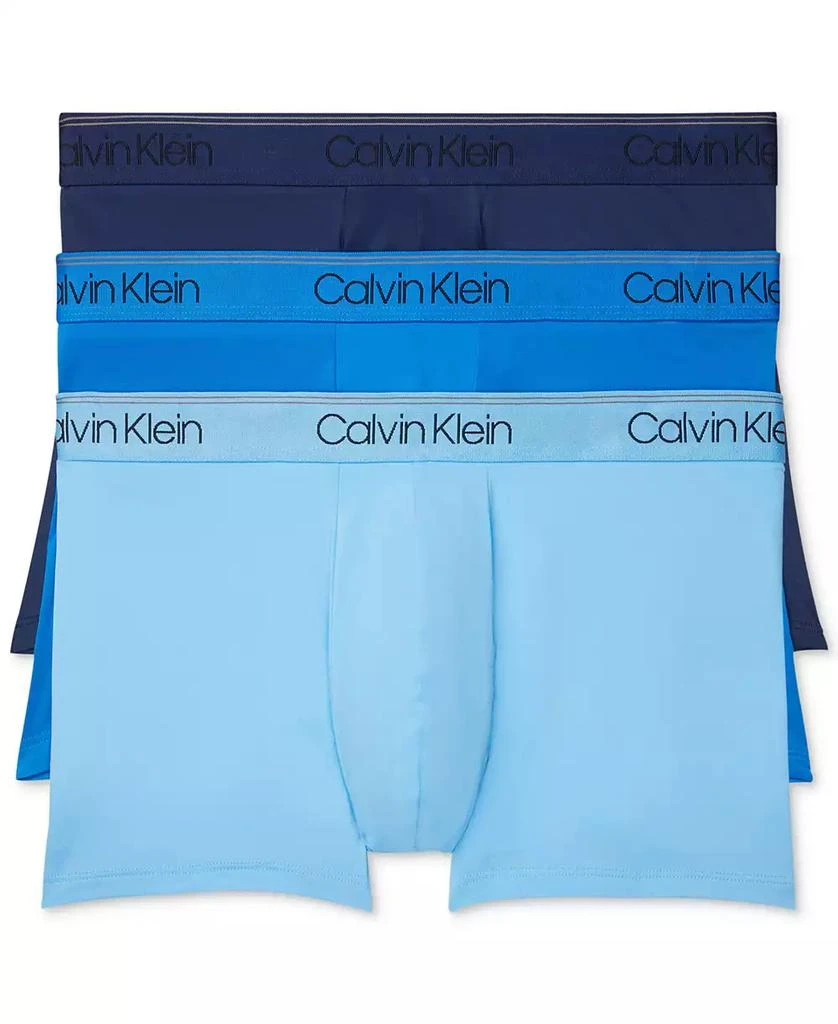 商品Calvin Klein|Men's 3-Pack Microfiber Stretch Low-Rise Trunk Underwear,价格¥217,第1张图片