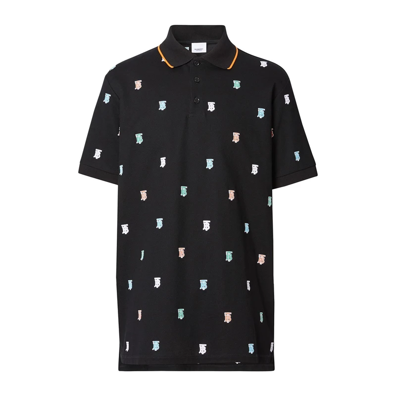 商品Burberry|BURBERRY 男士黑色印花T恤 8029541,价格¥2991,第1张图片